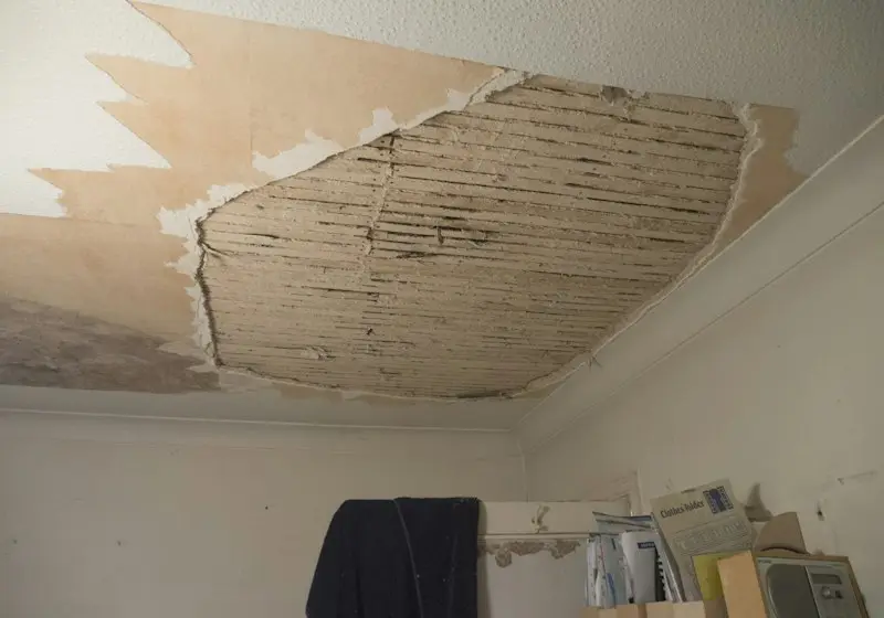 Water stain on a ceiling